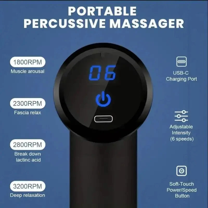 Mini Massagepistol – USB-laddad för Muskelavslappning