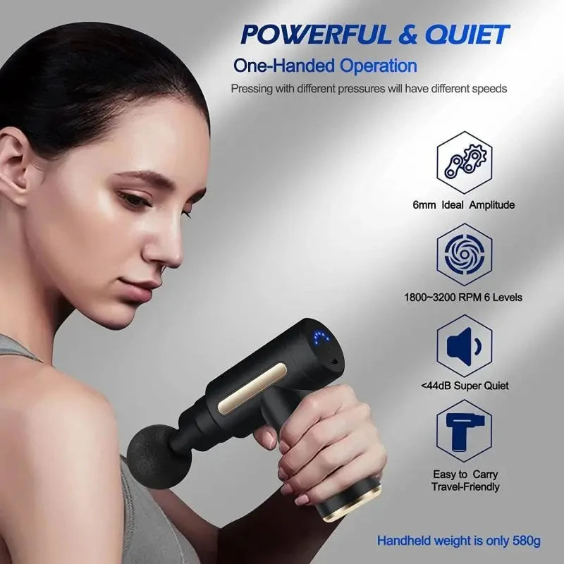 Mini Massagepistol – USB-laddad för Muskelavslappning